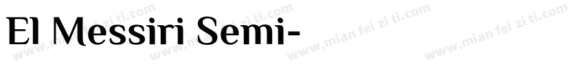 El Messiri Semi字体转换